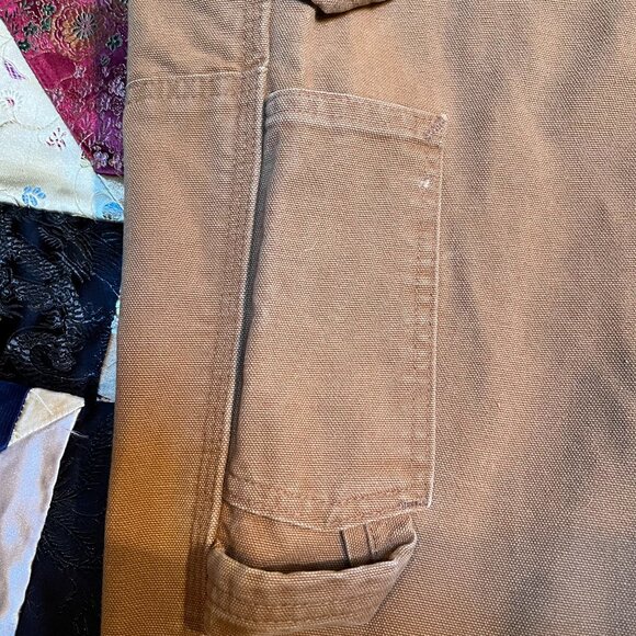 Carhartt Weathered Duck Wildwood Unlined Bib Overalls - Women's, size large - Picture 11 of 12